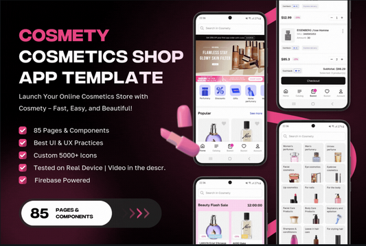 🌟 تطبيق Cosmety - كيف حوَّلنا فكرة متجر مستحضرات التجميل إلى منصة رقمية متكاملة؟